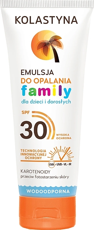 Эмульсия для загара для всей семьи - Kolastyna Family Suncare Emulsion SPF 30 — фото N2