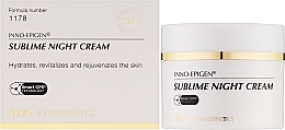 Нічний крем для обличчя - Innoaesthetics Inno-Epigen Sublime Night Cream — фото N2