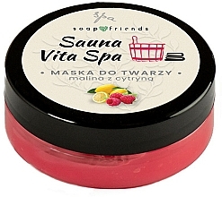 Парфумерія, косметика Маска для обличчя "Малина і лимон" - Soap&Friends Sauna Vita Spa