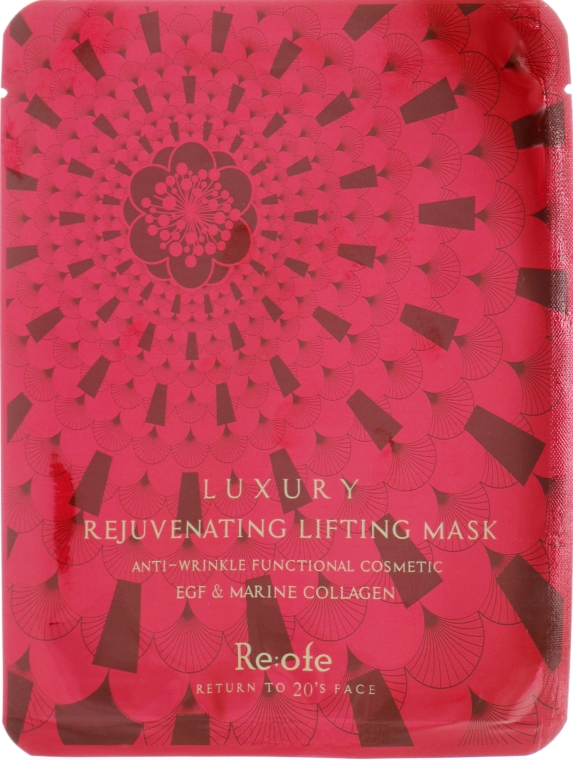 Тканевая маска для лица с эффектом лифтинга - Esfolio RE:ofe Luxury Rejuvenating Lifting Mask