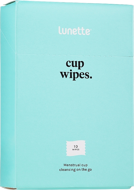 Салфетки для чистки менструальных чаш, 10 шт. - Lunette Cupwipes Cleaning Wipes — фото N1