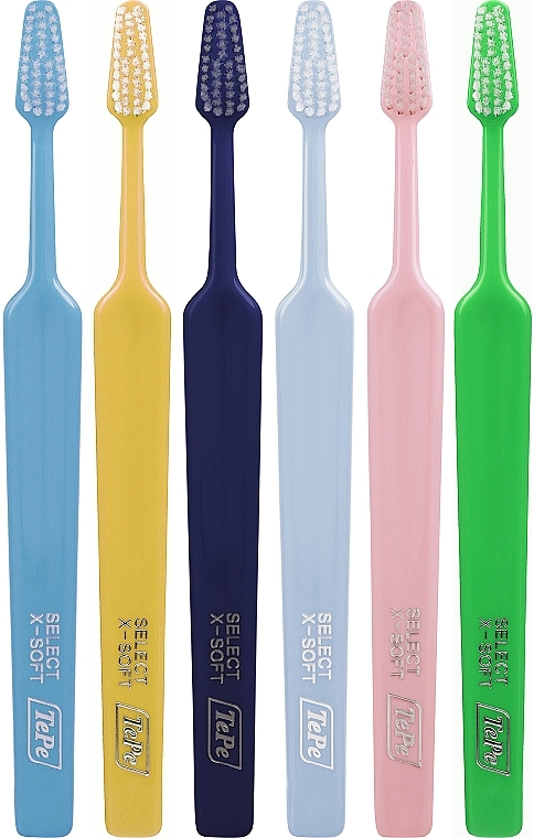 Набір зубних щіток, 6 шт., варіант 21 - TePe Select X-Soft — фото N1