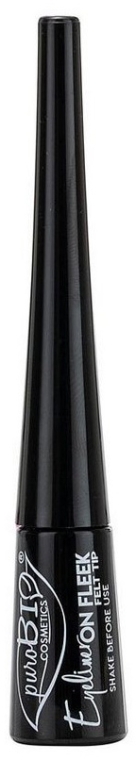 Подводка для глаз с тонкой кистью - PuroBio Cosmetics On Fleek Eyeliner Brush Tip — фото N2