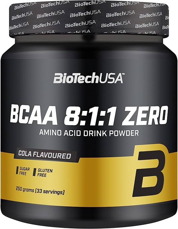 Комплекс аминокислот в порошке "Кола" - BioTechUSA BCAA 8:1:1 Zero Cola Amino Acid Drink Powder — фото N1