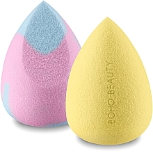 Набор спонжей для макияжа - Boho Beauty Bohomallows Pink Sugar + Lemon (sponge/2pcs) — фото N2