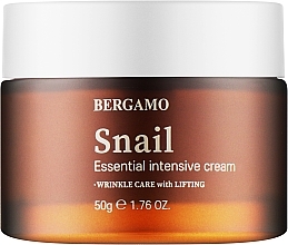 Духи, Парфюмерия, косметика Крем для лица с муцином улитки - Bergamo Snail Essential Intensive Cream 