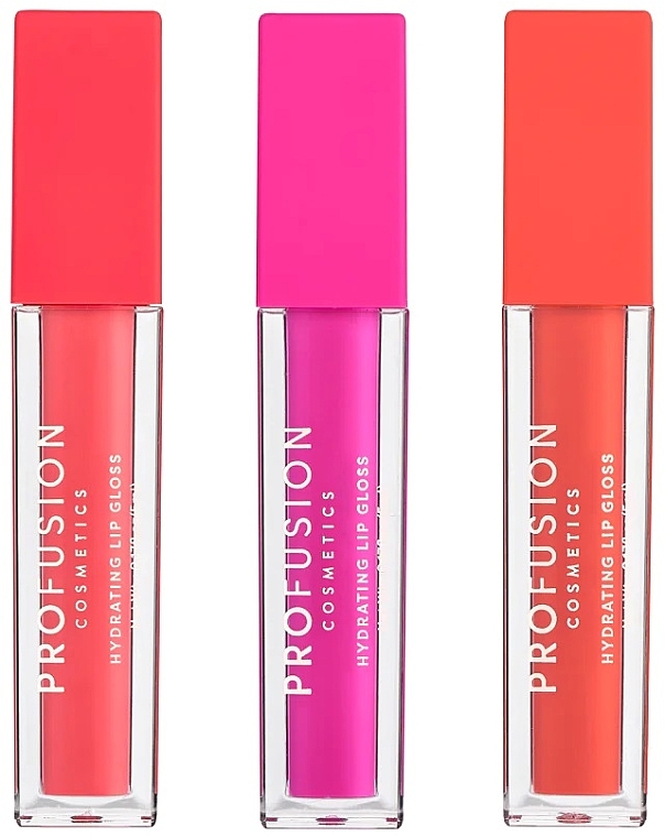 Набор - Profusion Cosmetics Lip Trio Brights (lip/gloss/3x5 ml) — фото N2