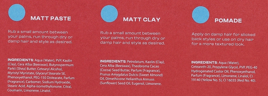 Набір - Men Rock Hair Deal (clay/30ml + paste/30ml + pomade/30ml) — фото N3