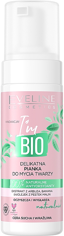 Деликатная пенка для умывания - Eveline Cosmetics I'm Bio