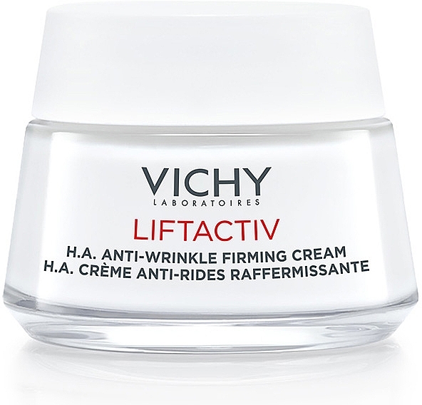 Разглаживающий крем с гиалуроновой кислотой для коррекции морщин, для нормальной и комбинированной кожи лица - Vichy Liftactiv H. A.