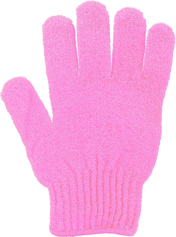 Мочалка-перчатка банная, 499805, розовая - Inter-Vion — фото N1