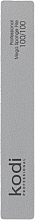 Баф для нігтів "Прямокутний" 100/100, сірий - Kodi Professional — фото N1