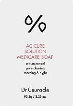 Парфумерія, косметика Мило для очищення шкіри, схильної до висипів - Dr.Ceuracle AC Cure Solution Medicare Soap