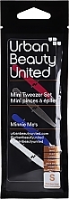 Набор мини-пинцетов для бровей, розовый + серебристый + синий + белый - UBU Minnie Me's 5077 — фото N1