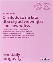 Харчова добавка «Her Daily Longevity Orange» для жінок - Sundose Suplement Diety — фото N1