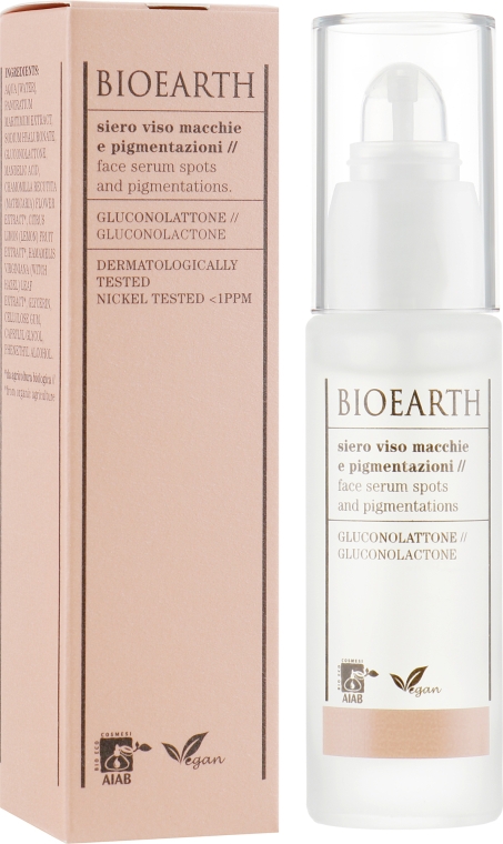 Сироватка для обличчя проти пігментних плям - Bioearth Anti-Pigmentation Serum