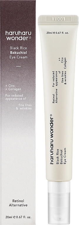 Крем для шкіри навколо очей - Haruharu Wonder Black Rice Bakuchiol Eye Cream — фото N2