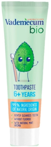 Зубна біопаста для дітей, зі смаком м'яти - Vademecum Bio Kids Toothpaste — фото N1