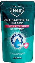 Жидкое крем-мыло с экстрактом алоэ, антибактериальное - IFresh Antibacterial Hand Soap Aloe Extract (дой-пак) — фото N1