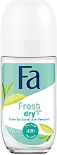 Дезодорант роликовый "Зеленый чай" - Fa Fresh & Dry Deodorant Roll-On — фото N1