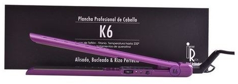 Профессиональный утюжок для волос, фиолетовый - Irene Rios K6 Lila — фото N1