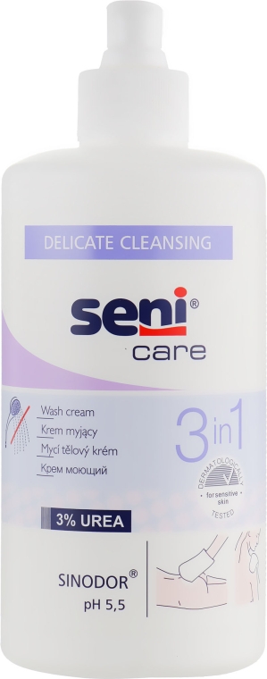 Моющий крем для тела 3 в 1 - Seni Care Wash Cream — фото N1