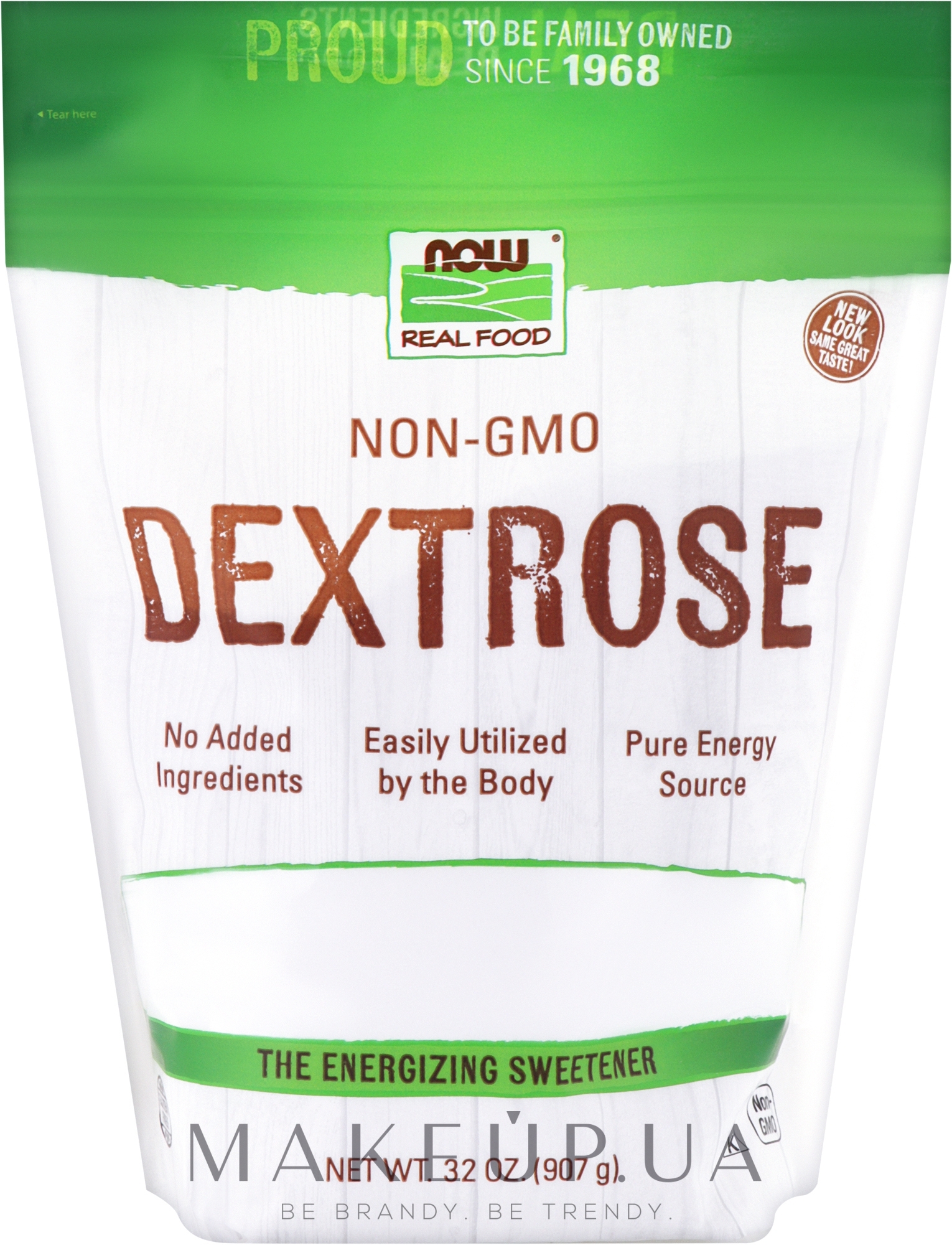 Сахарозаменитель - Now Real Food Dextrose — фото 907g