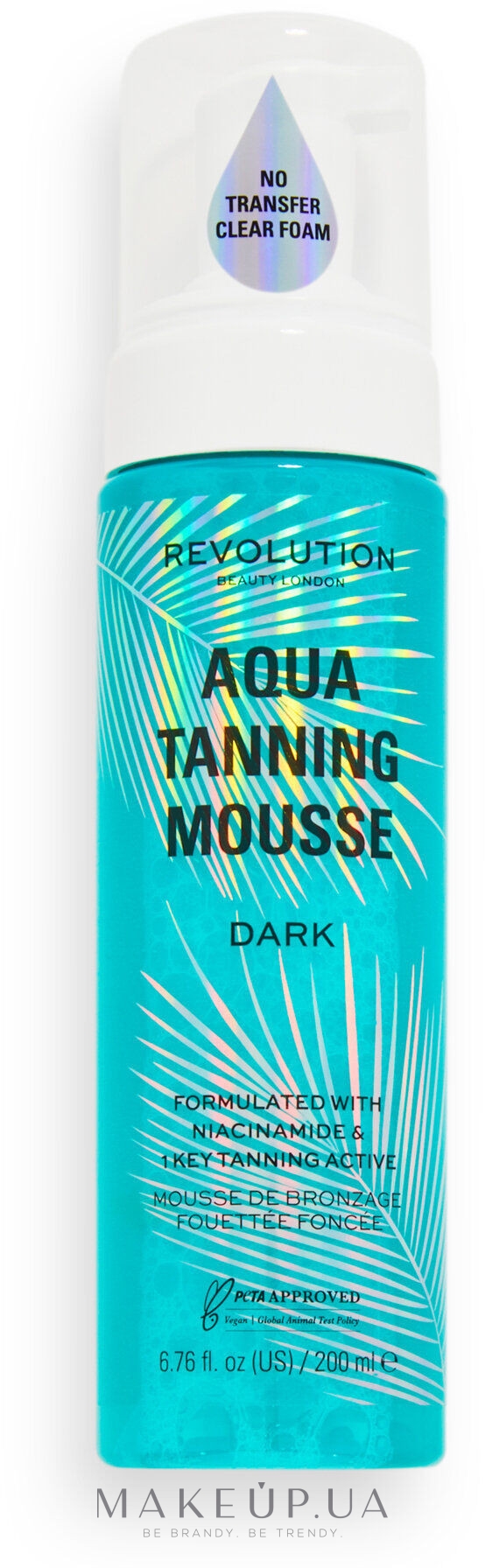 Мус для засмаги - Revolution Beauty Aqua Tanning Mousse — фото Dark