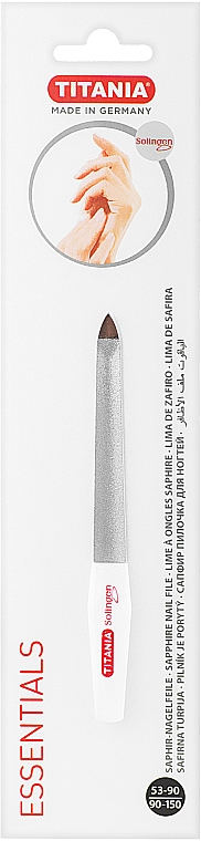 Titania Soligen Saphire Nail File - Пилочка для ногтей изогнутая с микросапфировым покрытием размер 5: купить по лучшей цене в Украине | Makeup.ua