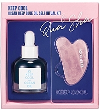 Парфумерія, косметика Набір - Keep Cool Ocean Deep Blue Oil Self Ritual Kit (f/oil/25ml + f/massager/1pcs)