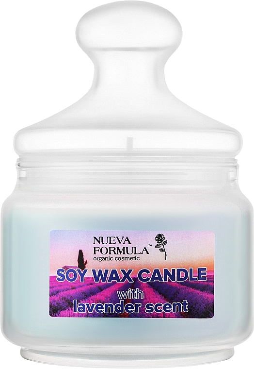 Ароматическая свеча "Лаванда" в банке - Nueva Formula Soy Wax Candle — фото N1