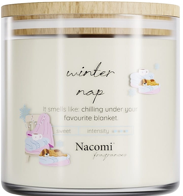 Ароматическая соевая свеча "Winter Nap" - Nacomi Fragrances — фото N1