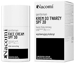 Духи, Парфюмерия, косметика Крем для лица для мужчин с SPF30 - Nacomi Gentelman Face Cream For Men SPF30