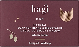 Мыло для бороды - Hagi Men Whiskey Barber Soap — фото N1