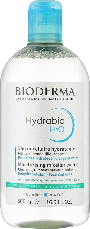Увлажняющий мицеллярный раствор - Bioderma Hydrabio H2O Micelle Solution — фото N2