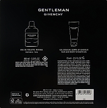 Givenchy Gentleman Eau Intense - Набор (edt/100ml + sh/gel/75ml) — фото N3