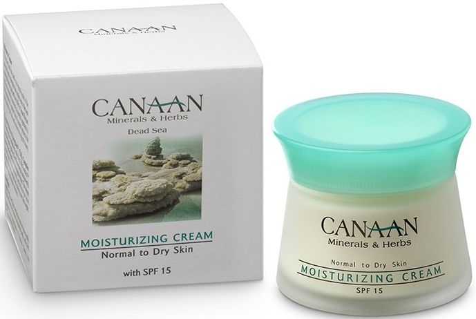 Зволожуючий крем з SPF 15 для нормальної і сухої шкіри - Canaan Minerals & Herbs Moisturizing Cream with SPF 15 Normal to Dry Skin