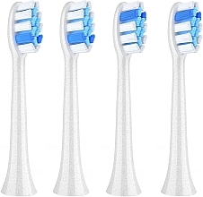 Насадки для электрической зубной щетки, белые - FairyWill FW-4pcs-W — фото N1