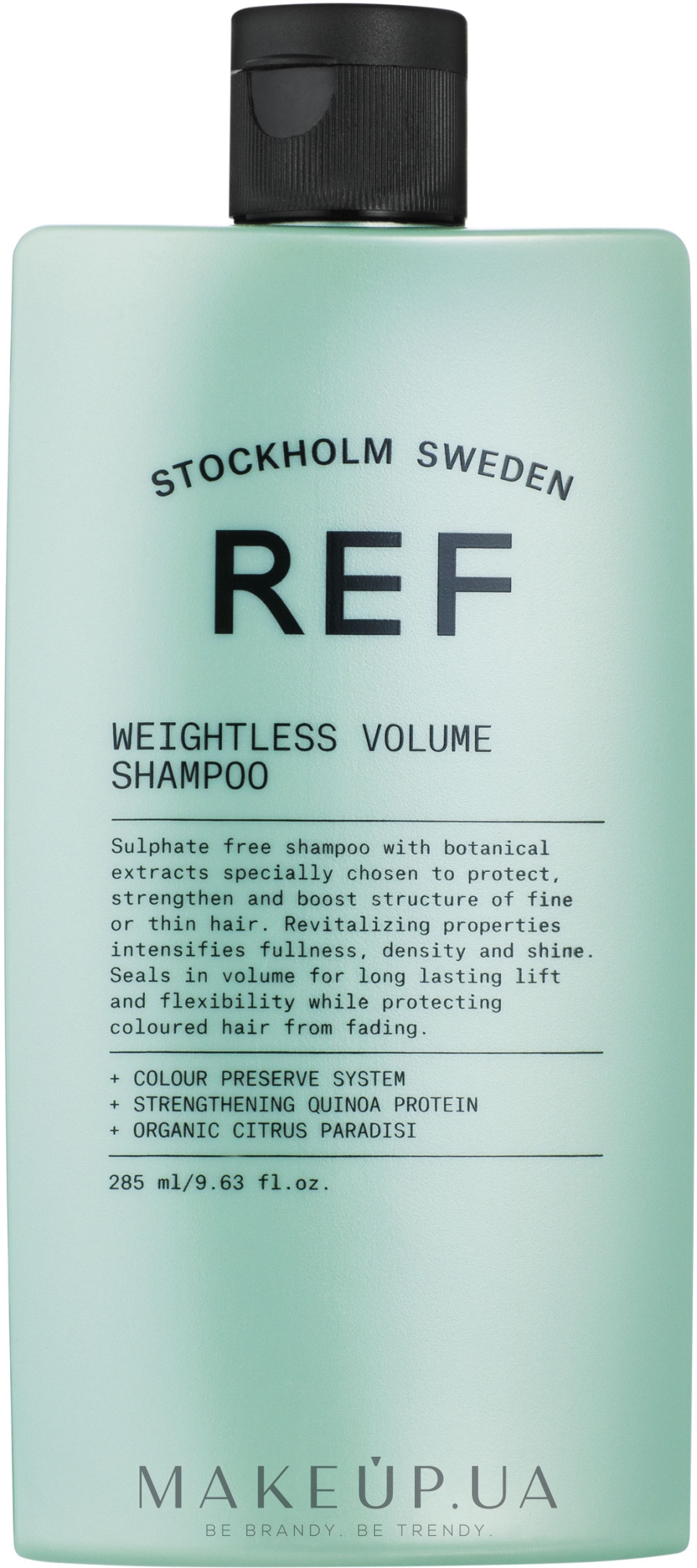 Шампунь для объема волос, pH 5,5 - REF Weightless Volume Shampoo — фото 285ml