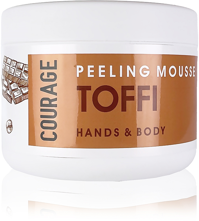 Пілінг-мус для тіла "Тофі" - Courage Hands&Body Toffi Peeling Mousse
