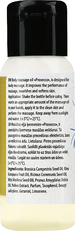 Масажна олія для тіла "Prosecco" - Verana Body Massage Oil — фото N2
