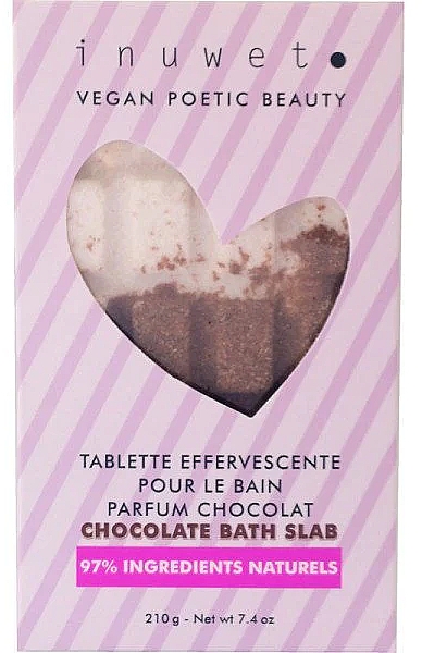 Шипучі таблетки для ванн «Шоколад» - Inuwet Tablette Bath Bomb Chocolate — фото N1
