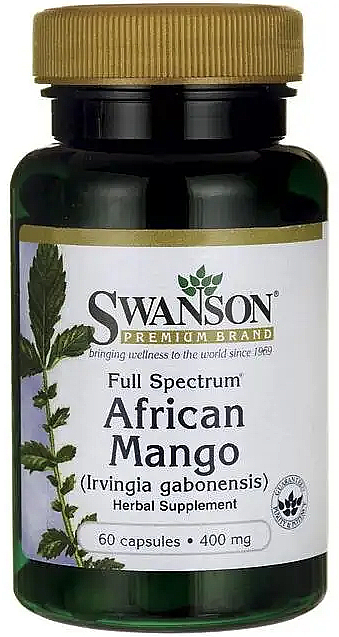 Пищевая добавка "Африканское манго", 400 мг - Swanson Full Spectrum African Mango (Irvingia Gabonensis) — фото N2