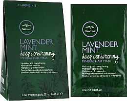 Парфумерія, косметика Набір зволожувальних і зміцнювальних масок "Лаванда та м'ята" - Paul Mitchell Tea Tree Lavender Mint Deep Conditioning Mineral Hair Mask Set