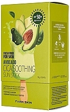 Солнцезащитный стик - Farm Skin Fresh Food For Skin Avocado Cica Soothing Sun Stick SPF50+ — фото N2