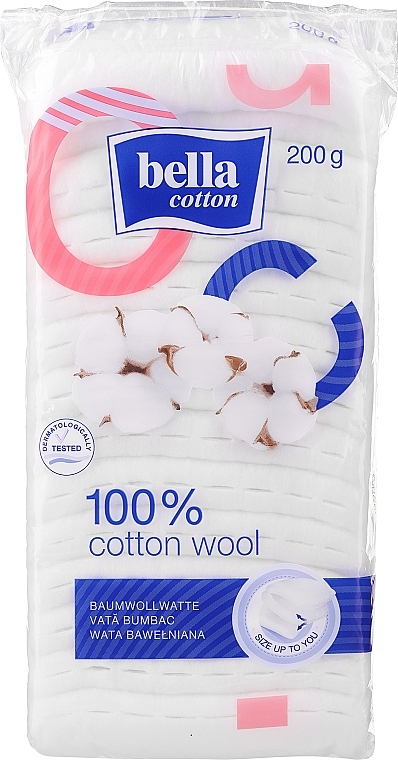 Вата, 200 г - Bella Cotton 100 % — фото N1