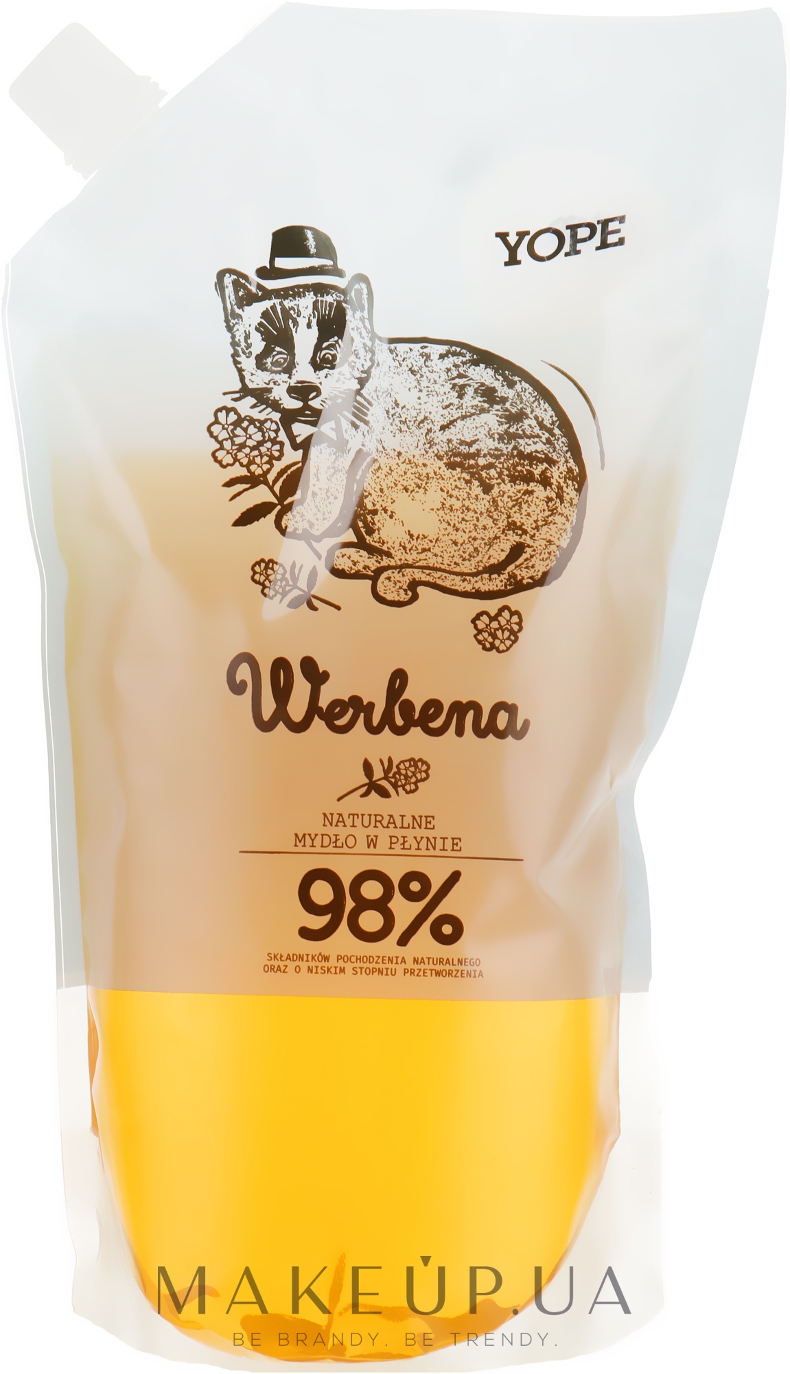 Рідке мило "Вербена" - Yope Verbena Natural Liquid Soap (дой-пак) — фото 500ml