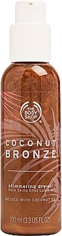 Бронзувальний спрей для тіла - The Body Shop Coconut Bronze Shimmering Dry Oil — фото N1