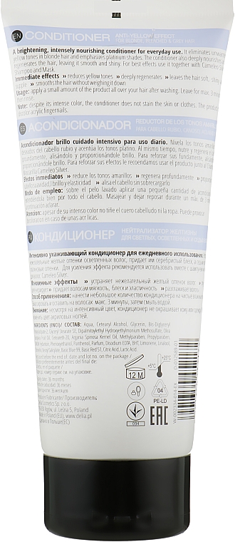 Кондиціонер для світлого волосся - Delia Cosmetics Cameleo Silver Conditioner — фото N5