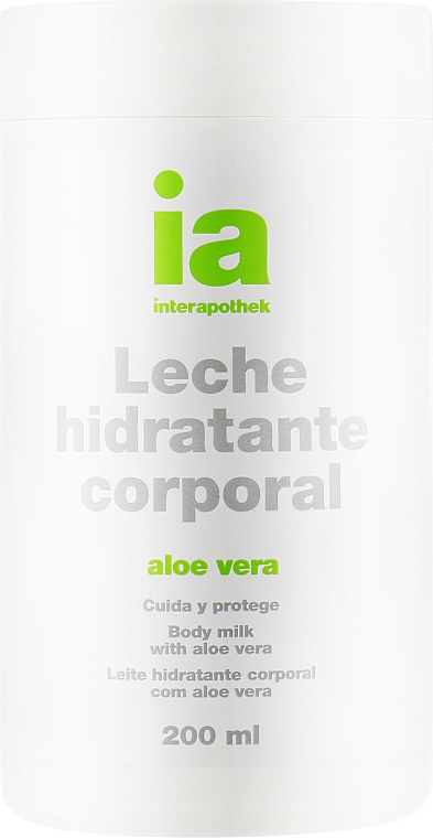 Зволожувальне молочко для тіла з екстрактом алое вера - Interapothek Leche Hidratante Corporal Aloe Vera — фото N1